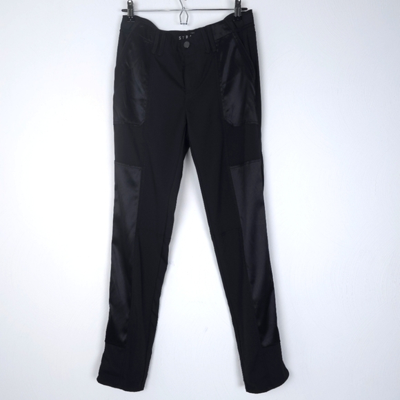 White House Black Market Pants - WHBM WKND Satin Trim Knit Cropped Pant size 4